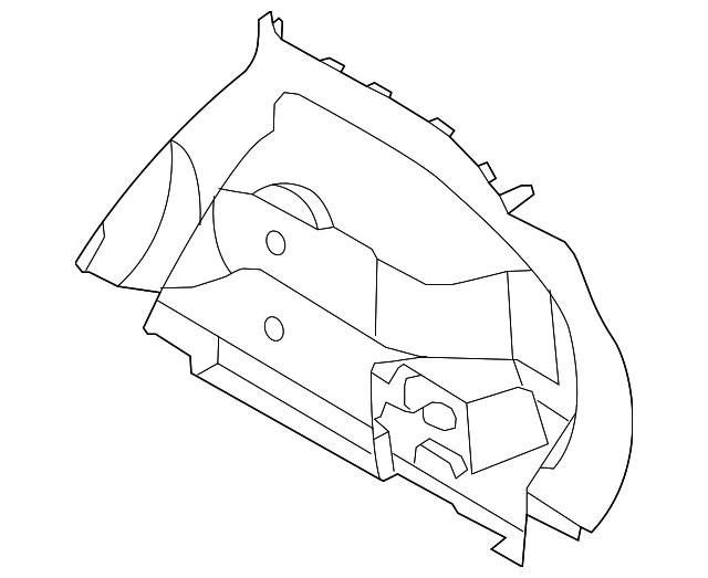 84950-4BA0A Деталь LOWER QTR TRIM, RIGHT