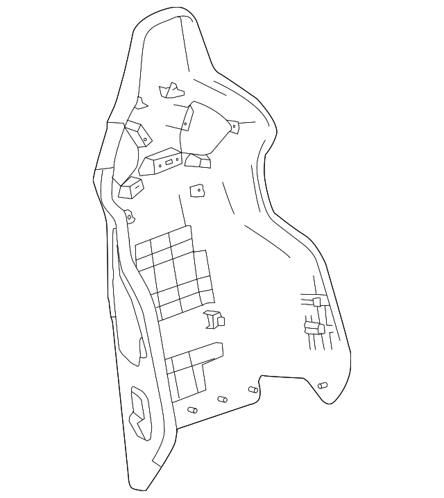 22996900 Деталь SEAT BACK PANEL