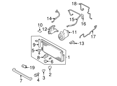 Impreza CONDENSER, COMPRESSOR & LINES 2