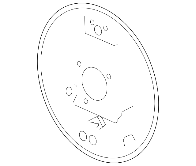 15839048 Деталь BACKING PLATE, LEFT