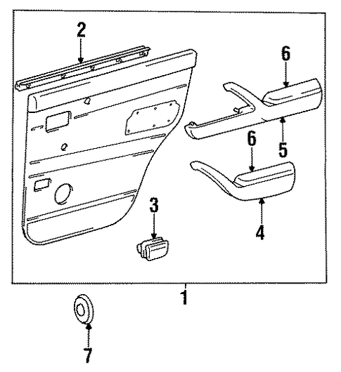 Land Cruiser REAR DOOR TRIM