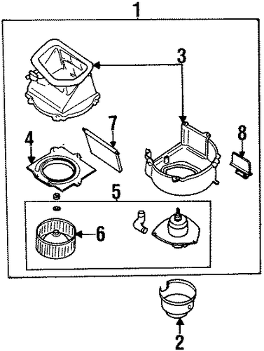 Sentra BLOWER MOTOR & FAN