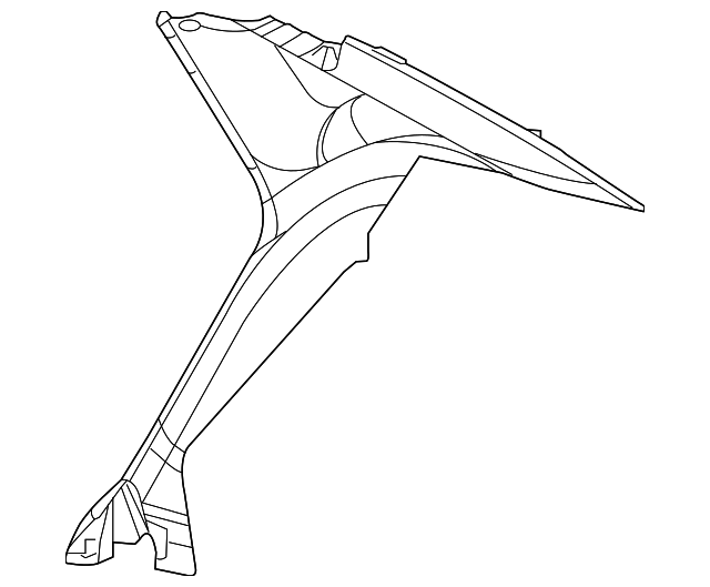 1SW47LA8AE Деталь UPPER QTR TRIM, LEFT