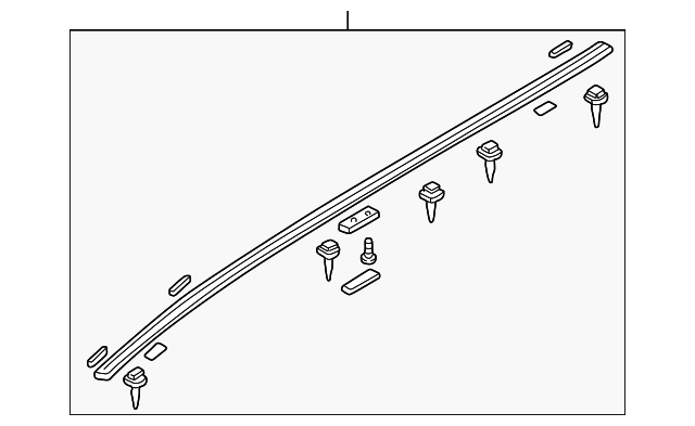 LC62-50-9H0B Деталь ROOF MOLDING, RIGHT