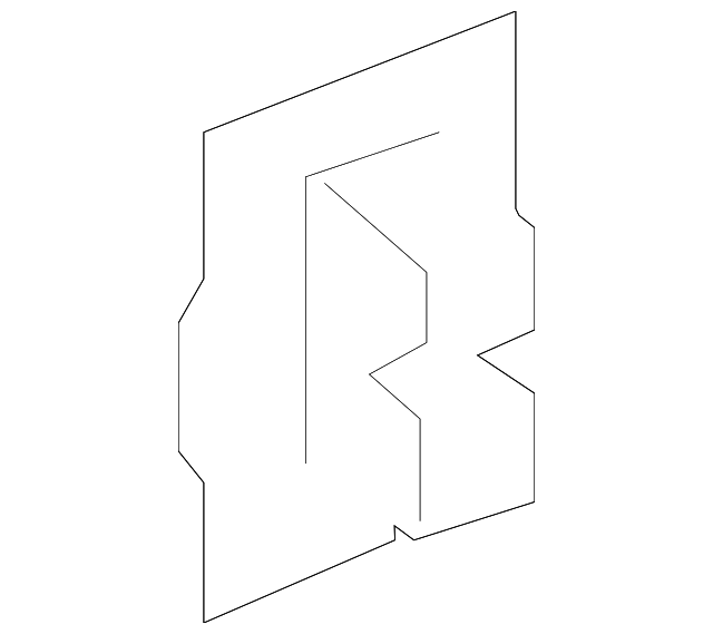 8150419190 LOCK ROD GUIDE, RIGHT