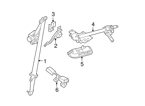 Xterra REAR SEAT BELTS