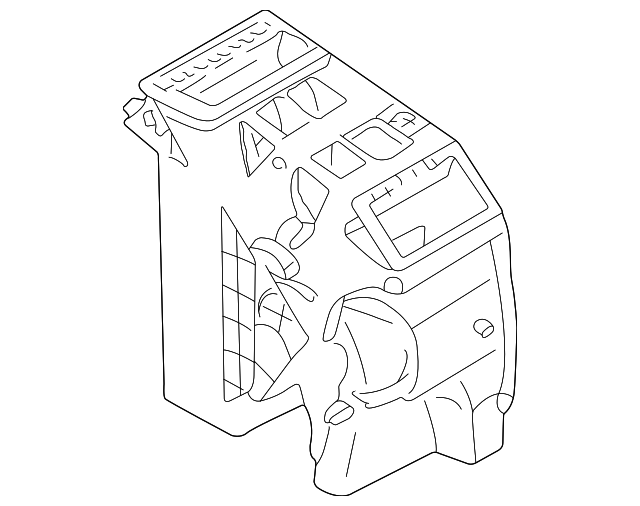 7411254G10 Деталь HEATER CASE, LEFT