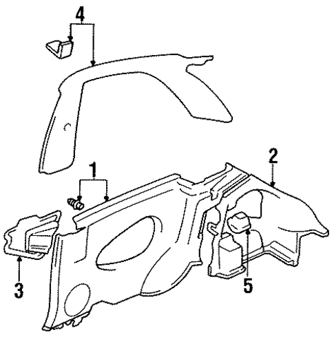 Swift INTERIOR TRIM - QUARTER PANELS
