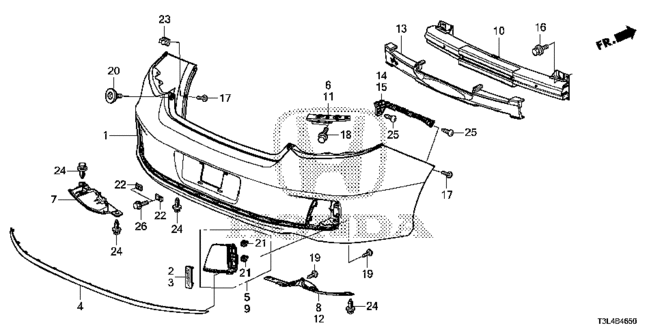 ACCORD COUPE REAR BUMPER (1)