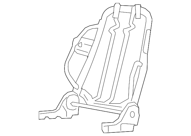 ZZCA-88-680 Деталь SEAT BACK FRAME, LEFT