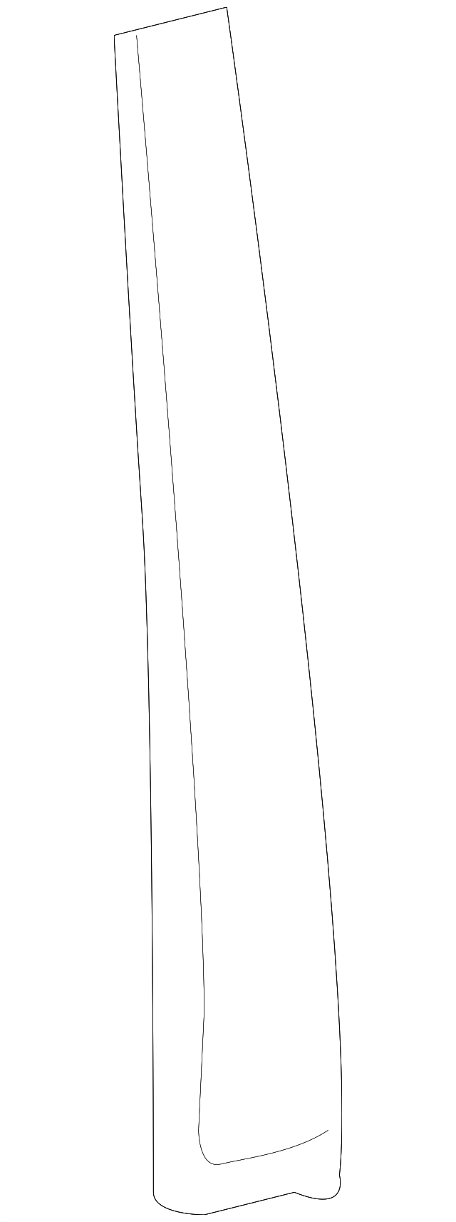 75755-60040 FRAME MOLDING, RIGHT