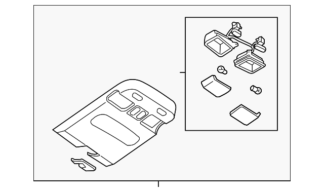 969800W010 Деталь CONSOLE ASSY