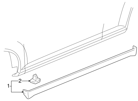 Cobalt EXTERIOR TRIM - PILLARS