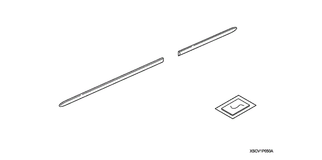 ACCESSORIES/BODY SIDE MOLDING for 2010 Honda ELEMENT #1