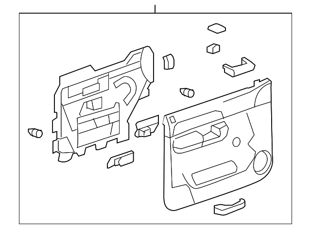 20833604 Деталь DOOR TRIM PANEL, RIGHT