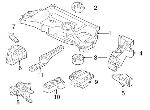 Jetta ENGINE & TRANS MOUNTING 2