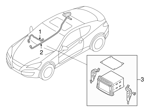 Genesis Coupe NAVIGATION SYSTEM COMPONENTS