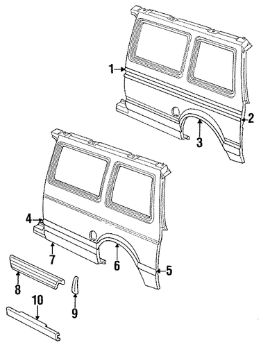 Grand Caravan EXTERIOR TRIM - SIDE PANEL