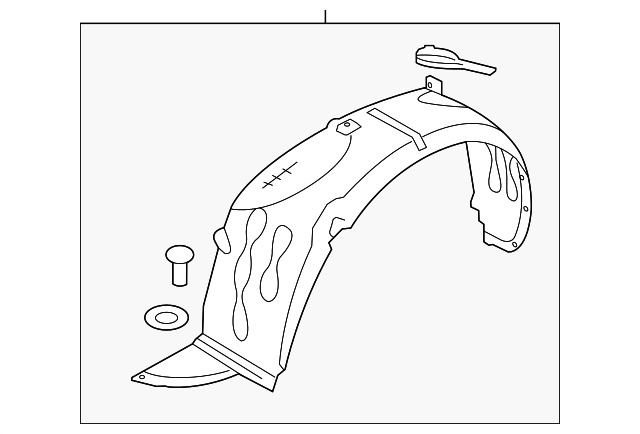 86811-1W000 Деталь FENDER LINER, LEFT