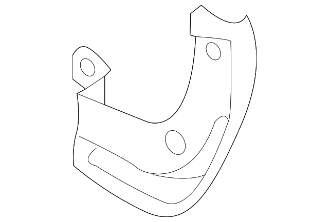 86834-1W200 Деталь MUD GUARD, RIGHT