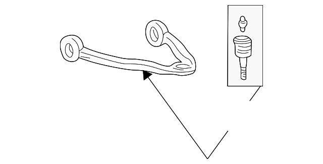 12477519 Деталь UPPER CNTRL ARM, LEFT