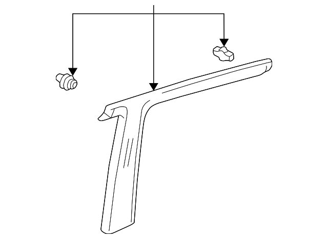 62411-42020-B0 Деталь CENTER PLR TRIM, RIGHT