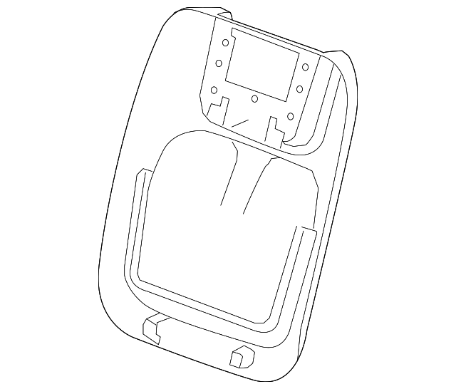 90905668 Деталь SEAT BACK PANEL