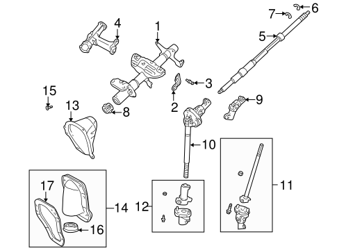 Tacoma STEERING COLUMN ASSEMBLY 3