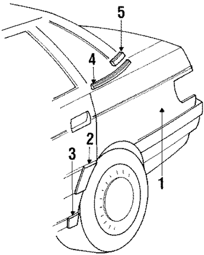 80 Quattro QUARTER PANEL & COMPONENTS