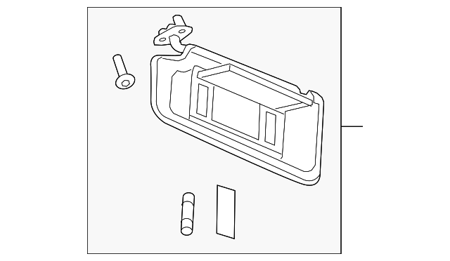 22796257 SUNVISOR, LEFT