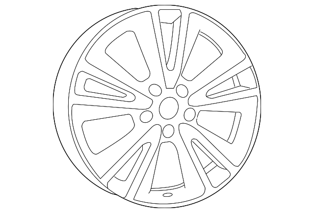 1TE70GSAAE Деталь WHEEL, ALLOY