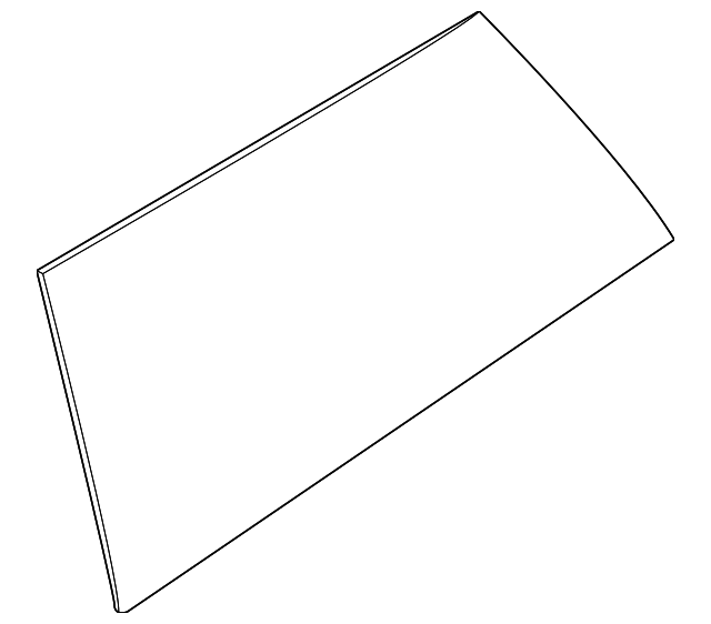 51-37-7-167-473 Деталь QTR GLASS, LEFT