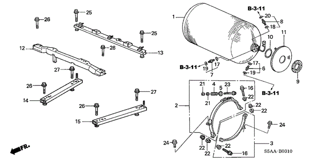 CIVIC SEDAN FUEL TANK (3)
