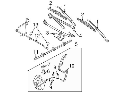 Escape WIPER & WASHER COMPONENTS