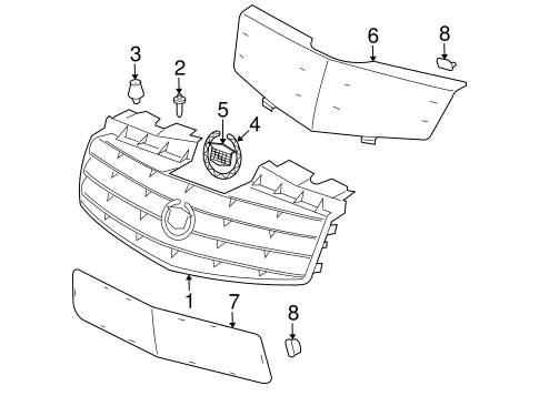 SRX GRILLE & COMPONENTS 2