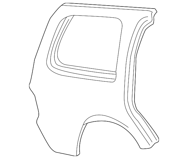 F75Z7827840BA QUARTER PANEL, RIGHT