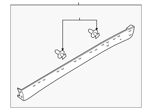 EF91-51-P40-44 Деталь ROCKER MOLDING, RIGHT