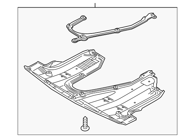 29110-1U800 Деталь UNDERBODY SHIELD
