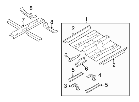 Azera FLOOR & RAILS