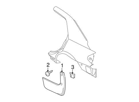 Versa EXTERIOR TRIM - QUARTER PANEL