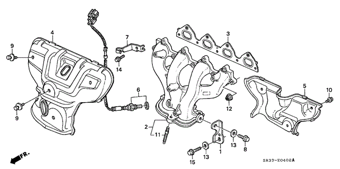 ENGINE/EXHAUST MANIFOLD (3) for 1992 Honda CIVIC HATCHBACK #1