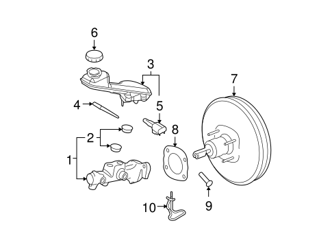Edge MASTER CYLINDER - COMPONENTS ON DASH PANEL