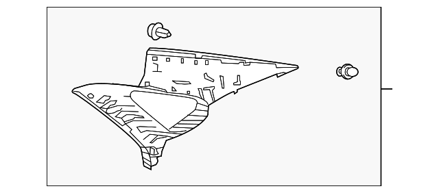 62480-07010-A0 UPPER QTR TRIM, LEFT