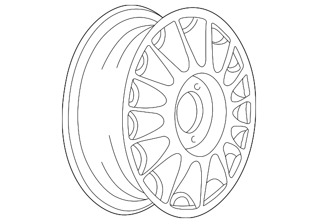12362297 Деталь WHEEL, ALLOY