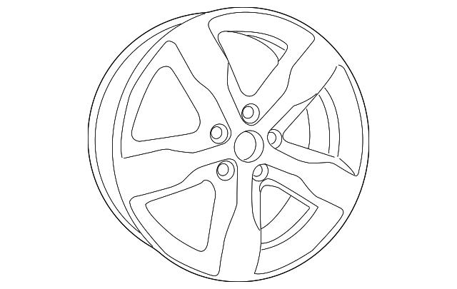 1JD14DD5AD Деталь WHEEL, ALLOY