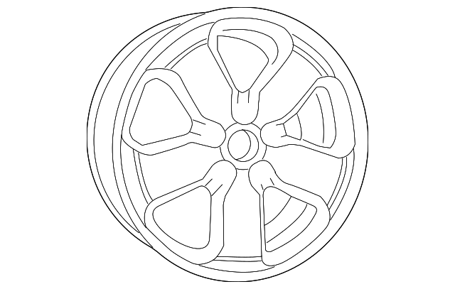 1HX65AAAAC Деталь WHEEL, ALLOY