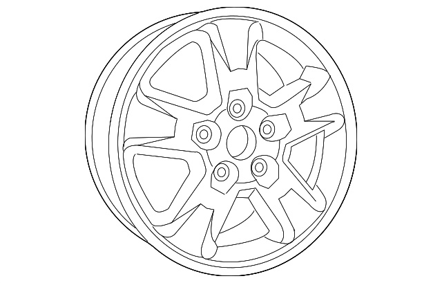 1HX64GSAAC Деталь WHEEL, ALLOY