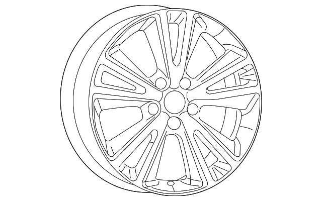 1TE70DX8AE Деталь WHEEL, ALLOY