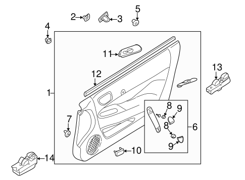 Sebring INTERIOR TRIM - DOOR