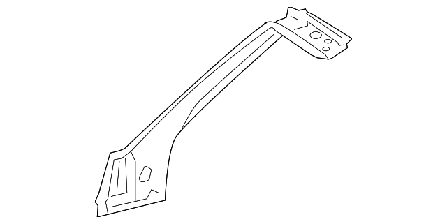 61162-33100 Деталь UPPER PILLAR, LEFT